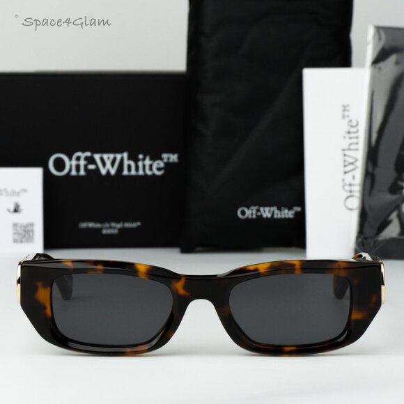 Off-White Women Sunglasses Havana Grey Square OERI124 FILLMORE 6007 BRAND NEW main image 11